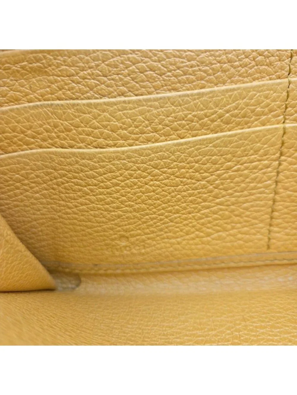 ★SOLD★ Gucci Logo Wallet Yellow Leather - Picture 13 of 14